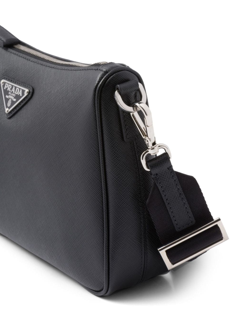 PRADA Black   Borsa a tracolla in pelle saffiano